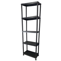 Heavy Duty 5 Tier Plastic Shelving Shelf Unit Home Office Storage 171 x 61 x 30cm