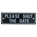 Garden Gate Signs - 'Beware of Dog' OR 'Shut the Gate' Dog Warning SIgn