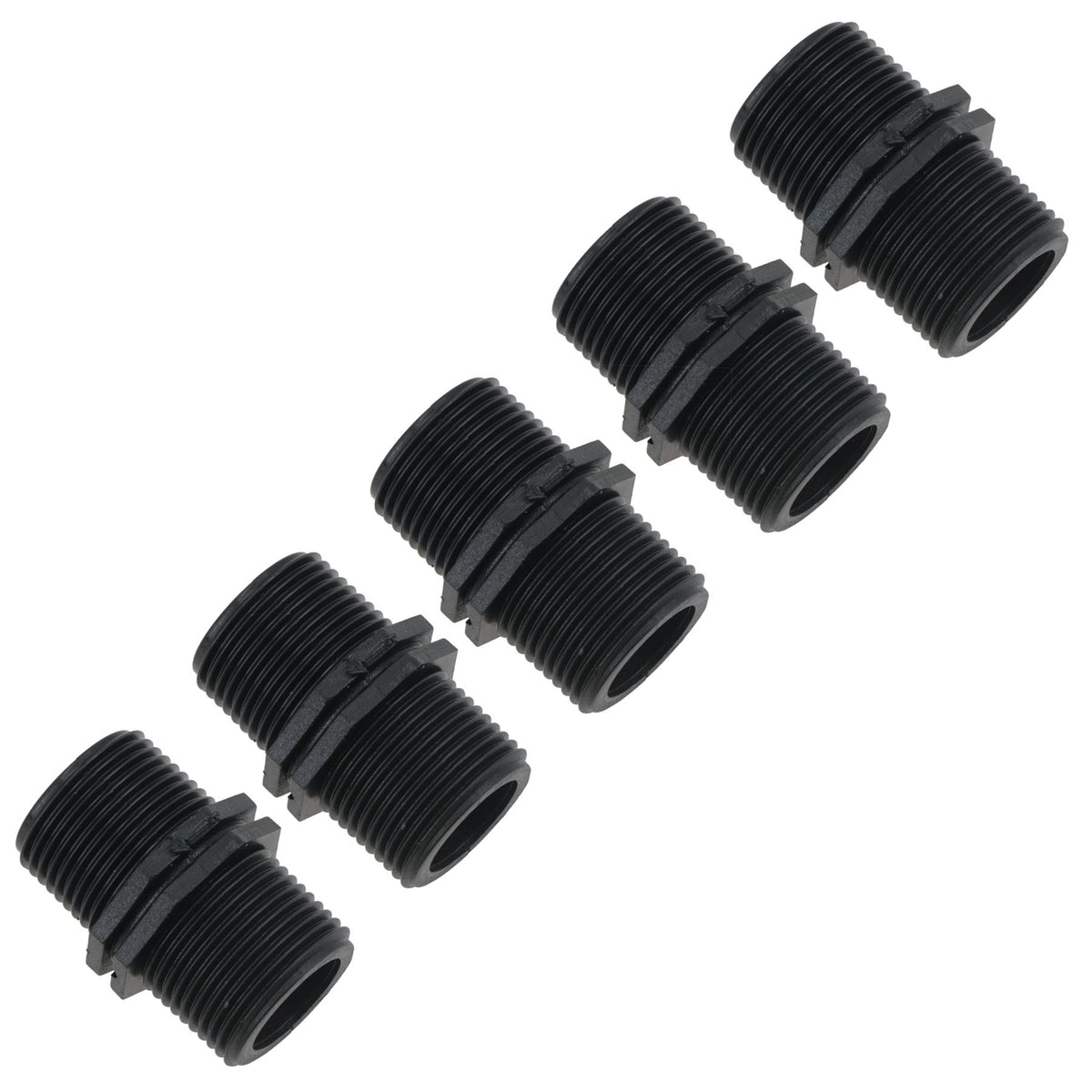 Polypropylene PP Male Nipple Thread Pipe Fitting Sockets 1/2in – 1/2in BSP