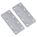 Small Internal Sleeper Straight Support Plate 85mm x 170mm Stainless Steel