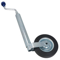48 mm Stützrad für Anhänger und Wohnwagen mit 200 mm zentriertem Stahlrad