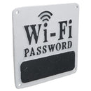 Wi-Fi Password Cast Iron Sign Plaque Wall Door House Hotel Bar Cafe Shop Pub