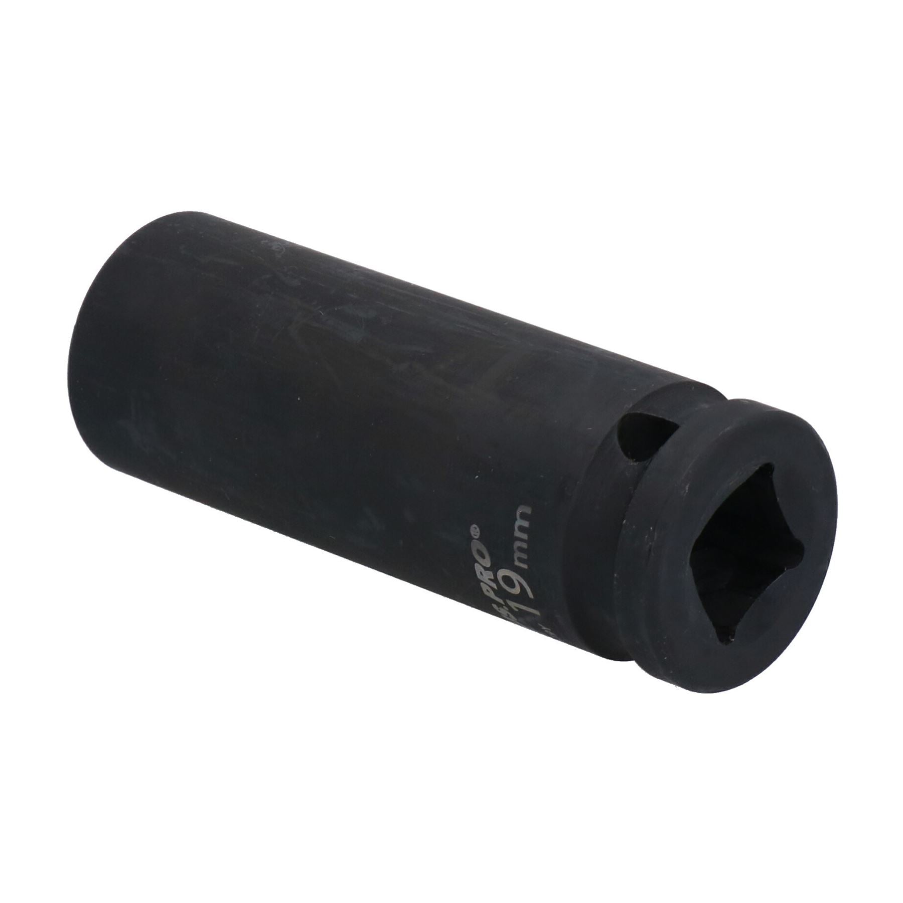 19mm 1/2" Drive Double Deep Metric Impacted Impact Socket Single Hex 6 Sided