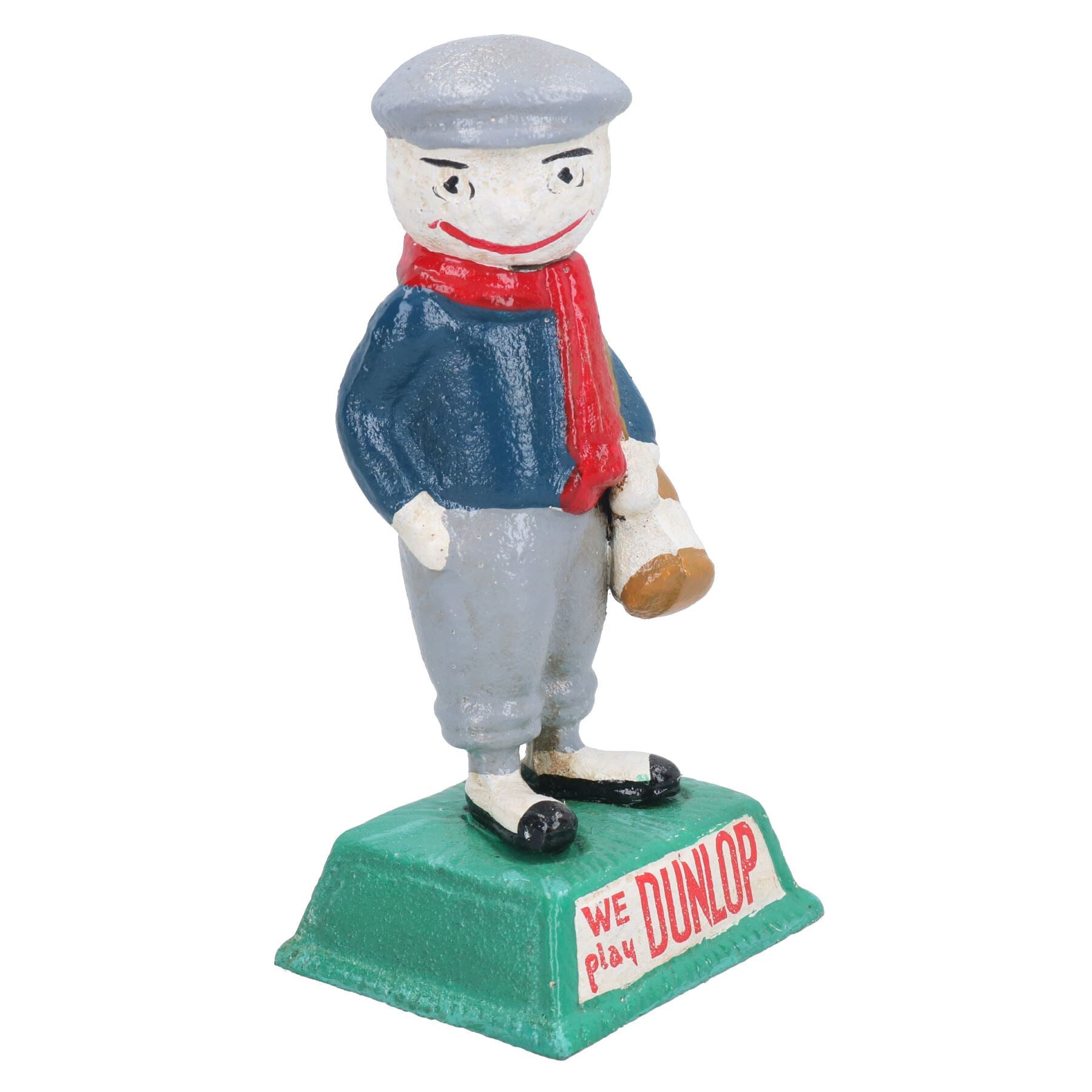 Dunlop Golf Man Figure Statue Cast Iron Golfer Mascot Ornament House Home