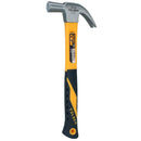 16oz Claw Hammer With Fibreglass Handle Rip Nail Pull Screw Remover Removal