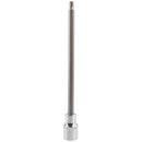 6mm Hex Allen Key Long Bit Internal Socket Metric 1/2" Drive 200mm Length Cr-V