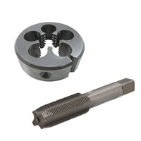 1/4" - 5/8" UNF Tap & Die Tungsten Steel Taper and 38mm Split Die