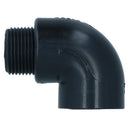 Polypropylene PP 3/4in BSP Female x Male Threaded 90° Elbow Connector