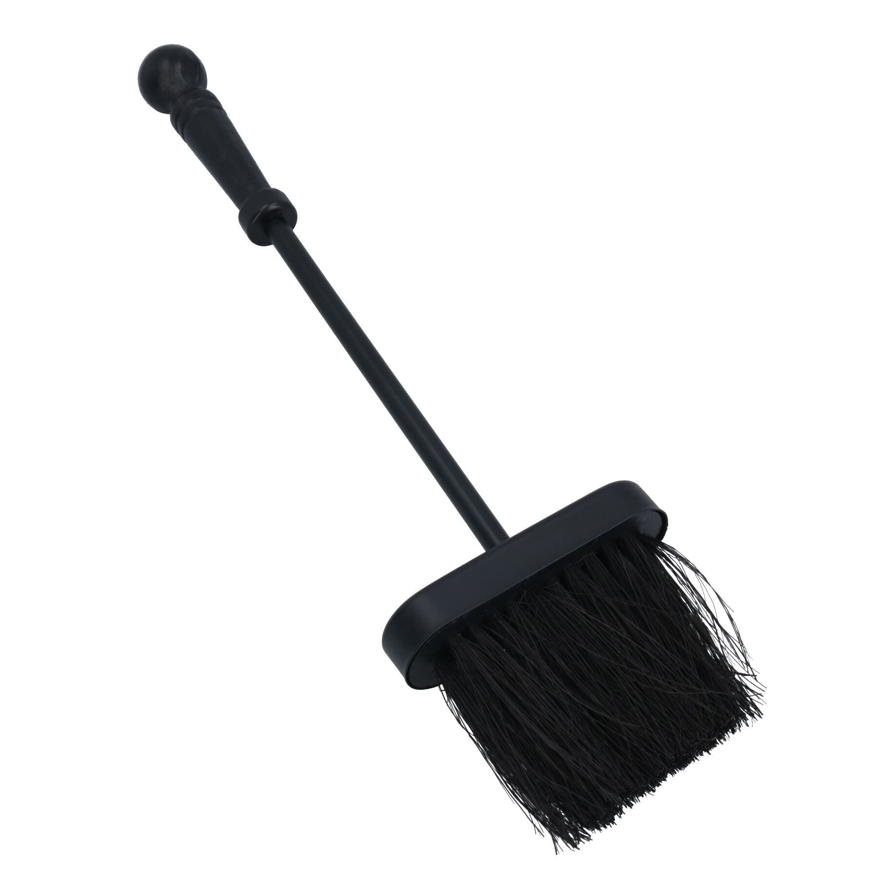 Ensemble de brosse et de pelle pour foyer avec manche noir Accessoire de cheminée Pelle de balayage