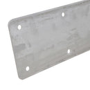 Large Internal Sleeper Straight Support Plate 100mm x 350mm Stainless Steel