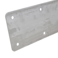 Large Internal Sleeper Straight Support Plate 100mm x 350mm Stainless Steel