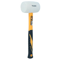 32oz White Rubber Mallet With Fibreglass Handle Hammer Non Marking Head