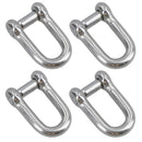 Countersunk Pin Dee Shackle 12mm Hex Socket Rigging Link Stainless Steel 316