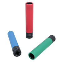 1/2in. Extra Long Metric Alloy Wheel Colour Coded Impact Sockets 17 19 21mm
