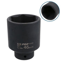46mm 1/2" Drive Deep Metric Impact Socket 6 Sided for Ball Joints Drive Shafts