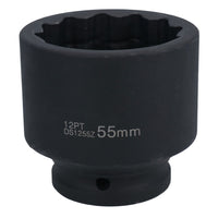 55 mm 3/4 Zoll Antrieb metrisch flach Schlag Naben Radmuttern Steckschlüssel 12-kant Bi-Sechskant