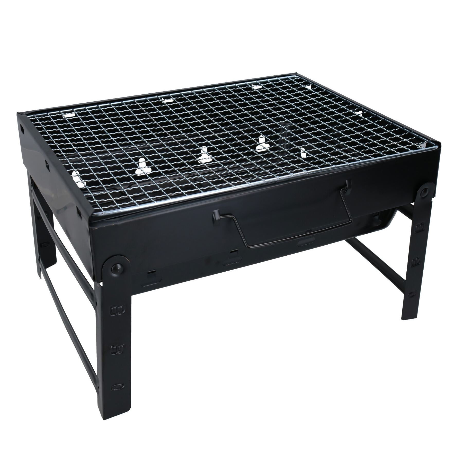 Portable Folding Charcoal BBQ Barbecue Grill For Picnics Camping Beach Smoker