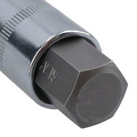 Douilles Allen hexagonales peu profondes et profondes de 1/2 po, tailles métriques 4 mm - 19 mm, 18 pièces