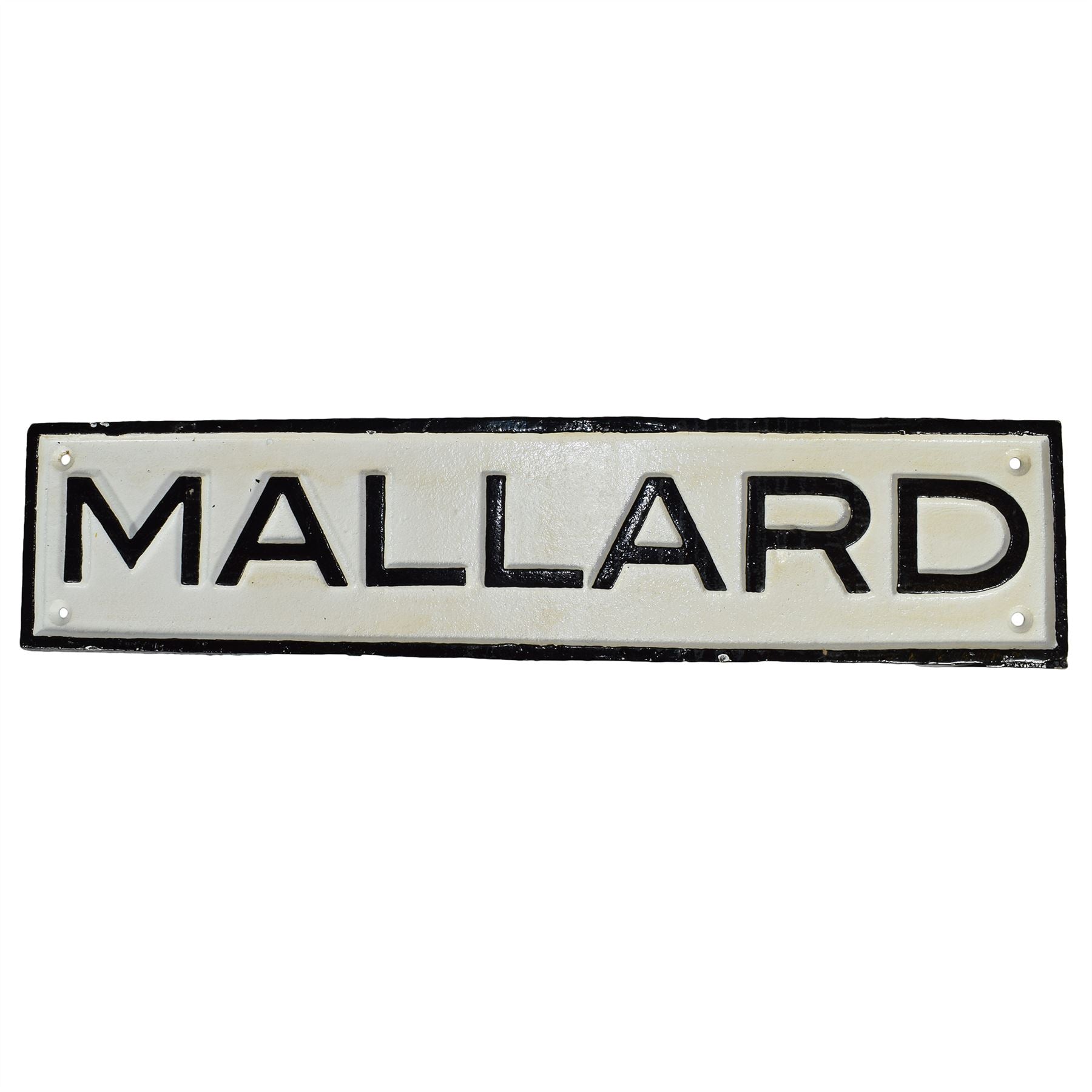 Mallard Eisenbahn Zug Gusseisen Schild Plakette Tür Wand Haus Zaun Tor Garage