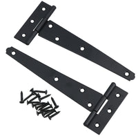 Heavy Duty T Tee Hinge For Sheds Gates Black Powder Coated Finish 4 – 18 Inch