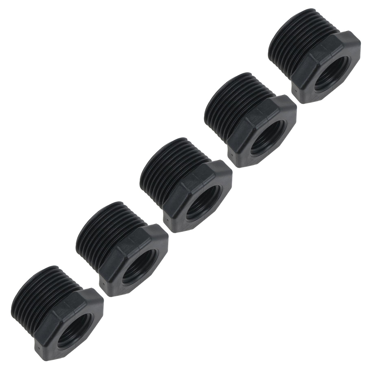 Polypropylene PP 1in – 1/2in Female – Male Pipe Threaded Reducing Bush