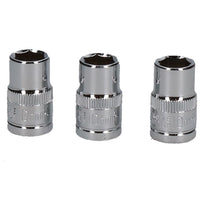 3 x 10mm and 3 x 13mm Metric 3/8" Drive 6 Sided Single Hex Shallow Socket 6pc