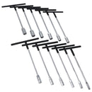 Metric T Bar Handle Sockets Spanner Wrench Nut Spinner 8 – 19mm 12pc Set