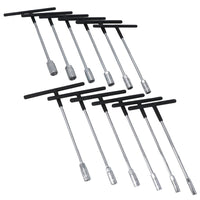 Metric T Bar Handle Sockets Spanner Wrench Nut Spinner 8 – 19mm 12pc Set