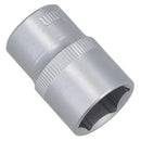 19 mm 1/2 Zoll Dr-Steckschlüsseleinsatz Super Lock metrisch flach CRV Rändelgriff 6-Punkt TE797