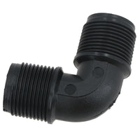 Polypropylene PP 3/4in BSP Male x Male Threaded 90° Elbow Connector