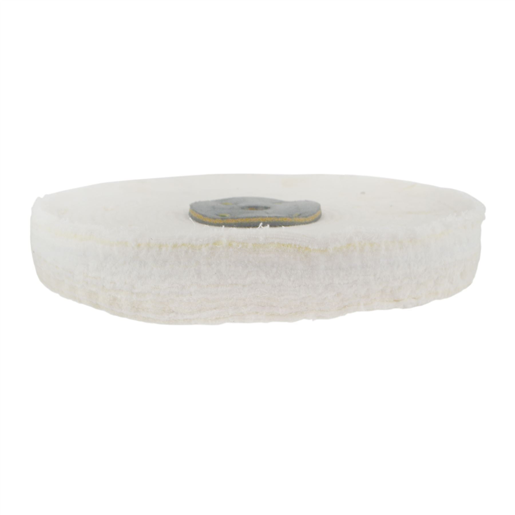 White Close Stitched Metal Polishing Buffing Mop 10" x 1" 2 section 2nd Stage