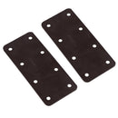 Small Internal Sleeper Straight Support Plate 85mm x 170mm Powder Coated