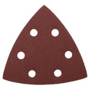 Disques abrasifs de ponçage Delta à crochet et boucle 93 mm Triangle 120 grain fin 25 pièces