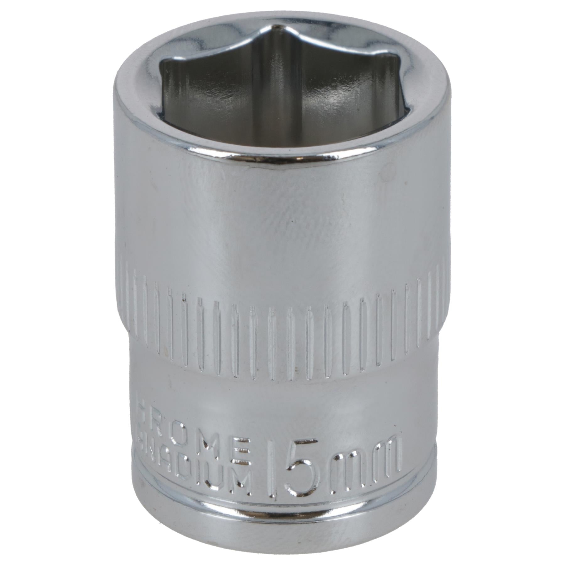 15mm 3/8" Drive Shallow Metric Socket Single Hex / 6 sided Bergen
