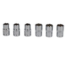3 x 10mm and 3 x 13mm Metric 3/8" Drive 6 Sided Single Hex Shallow Socket 6pc