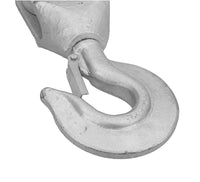 1.0T S.W.L. Pulley Block with Swivel Hook Galvanised 24mm Rope