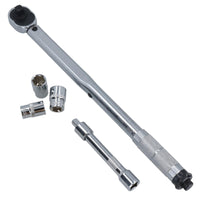 1/2in. Drive Calibrated Torque Wrench Ratchet + Accessories 28Nm – 210Nm