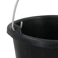 Tough Rubber Bucket Flexible Traditional Thick Rubber 7.5L with Rope Eye Boat