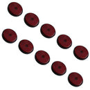 Red Round Circular Reflectors for Driveway Gate Fence Posts Trailer Rears