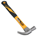 16oz Claw Hammer With Fibreglass Handle Rip Nail Pull Screw Remover Removal