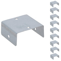 Fence Panel Clip 50mm Galvanised Steel Bracket Holder Trellis Post Support