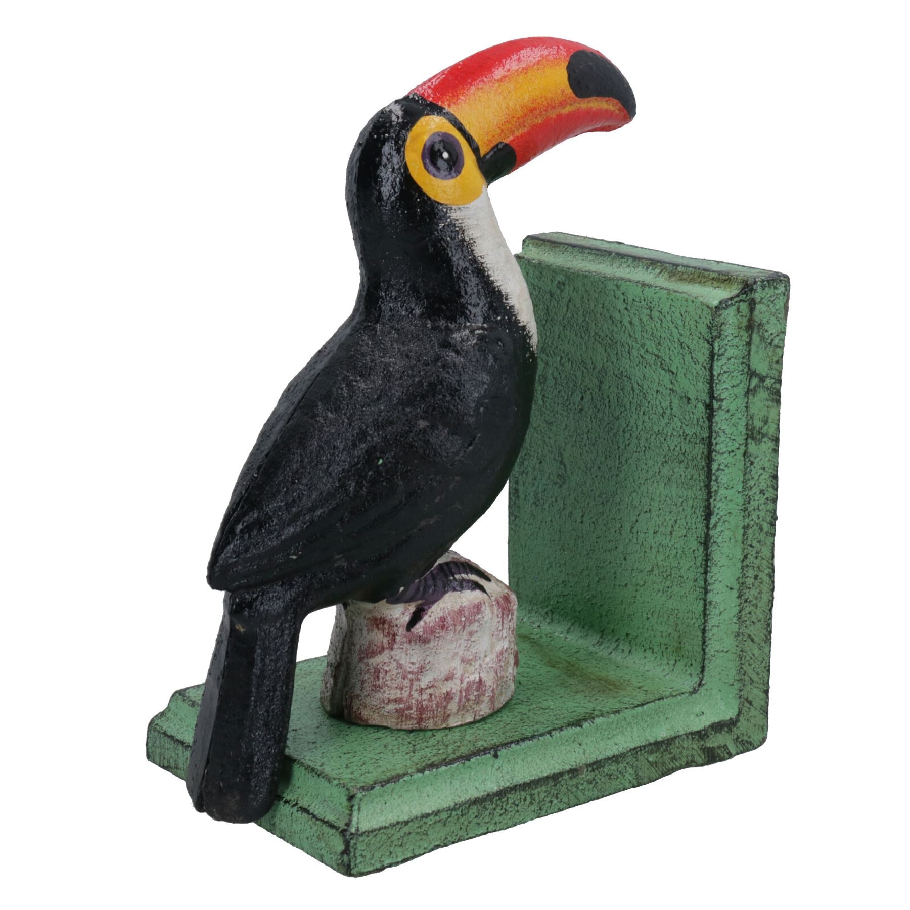 Serre-livres décoratifs en forme de toucan, figurine en fonte, support, oiseau, animal, Guinness