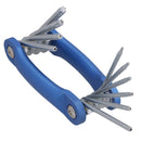 10 teiliger Torxschlüsselsatz mit Aluminiumrahmen T6 - T30 Security Torx Taschenformat