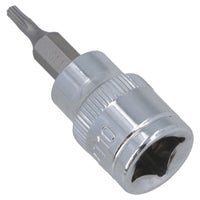 Douille étoile mâle Torx T10, entraînement 3/8", standard, interne, acier au chrome vanadium