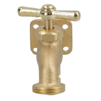 Brass Outdoor Outside Garden Water Tap + Adaptor 3/4in BSP Thread Portable