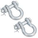 Galvanised Bow Shackle Safety Pin 1/2in (12.5mm) 2.0T to US Fed Spec