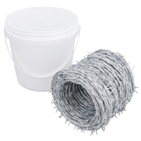 Roll Of Galvanised Barbed Razor Wire Security Livestock Fence 30 Metres x 1.7mm