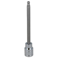 5mm 3/8" Drive Long Ball Ended Hex Allen Key Socket Bit 85mm Deep Reach CR-V