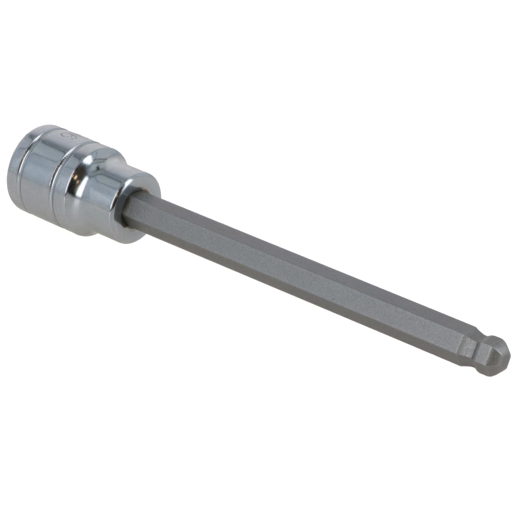 6mm 3/8" Drive Long Ball Ended Hex Allen Key Socket Bit 85mm Deep Reach CR-V