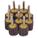 25mm 60 Grit Abrasive Flap Wheel Discs Sanding Rust Removal 6mm Shank